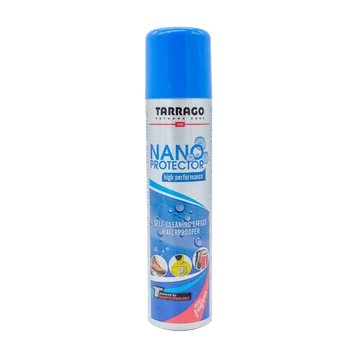 Tarrago High Tech Nano védőspray 250 ml – nanotechnológiás víz- és szennyeződéslepergető impregnáló cipőkhöz és textíliákhoz